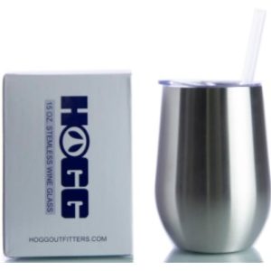 15oz STEMLESS WINE GLASS W/ SLIDING LID AND STRAW - Shipping included