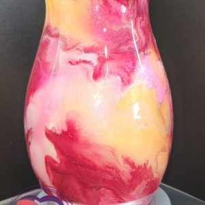 7.5" Glass Floral Vase