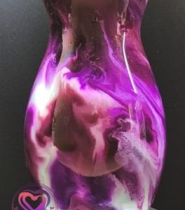 7.5" Glass Floral Vase